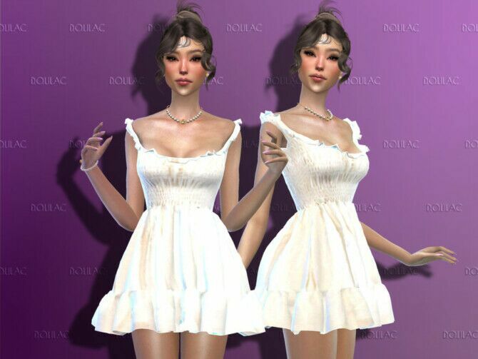 Puffy Short Dress Do168 By D.o.lilac Sims 4 CC