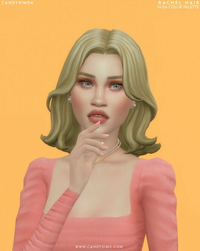 sims 4 cc rachel cute short hair at candy sims 4 2