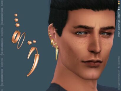 Ryan Male Earrings By Sugar Owl Sims 4 CC