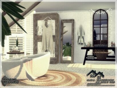 Saya Bathroom By Marychabb Sims 4 CC