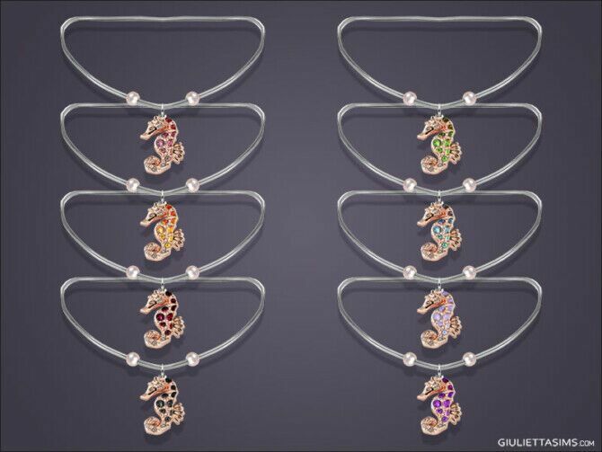 sims 4 cc seahorse pearl necklace for kids at giulietta 2