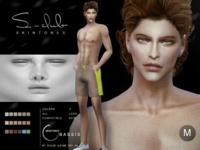 Shine Overlay Skintones For Male By S-Club Sims 4 CC