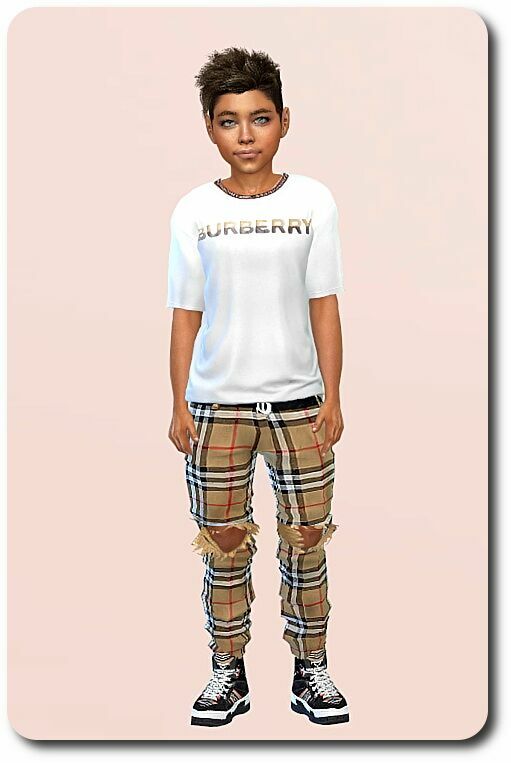 sims 4 cc shirt set scarf for child boys at sims4 boutique 4