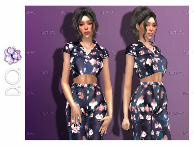 Sleepwear Top [Set] Do138 By D.o.lilac Sims 4 CC Download