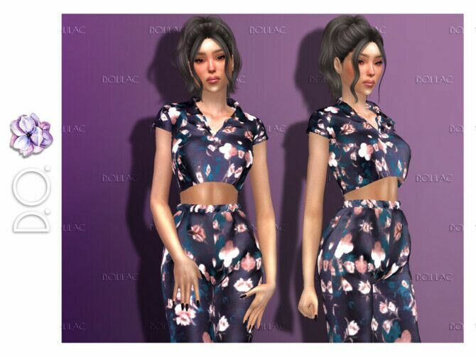 Sleepwear Top [Set] Do138 By D.o.lilac Sims 4 CC