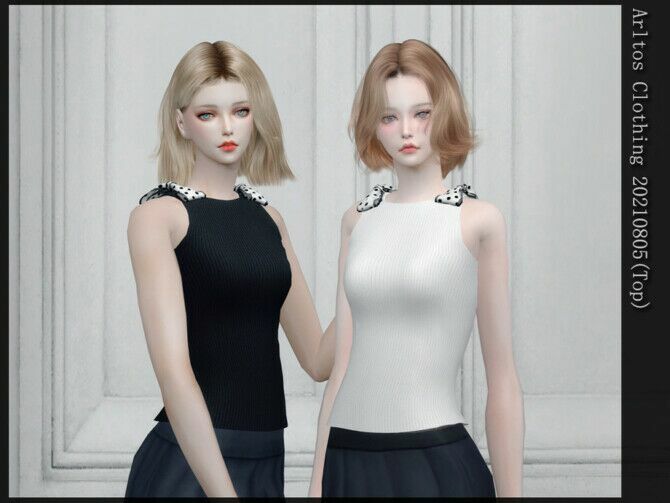 Sleeveless Top 20210805 By Arltos Sims 4 CC