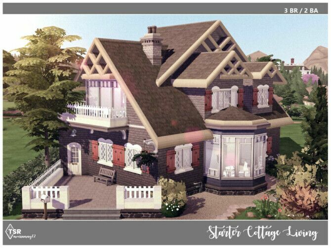 Starter Cottage Living By Moniamay72 Sims 4 CC