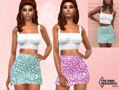 Summer Skirt Outfit By Saliwa Sims 4 CC