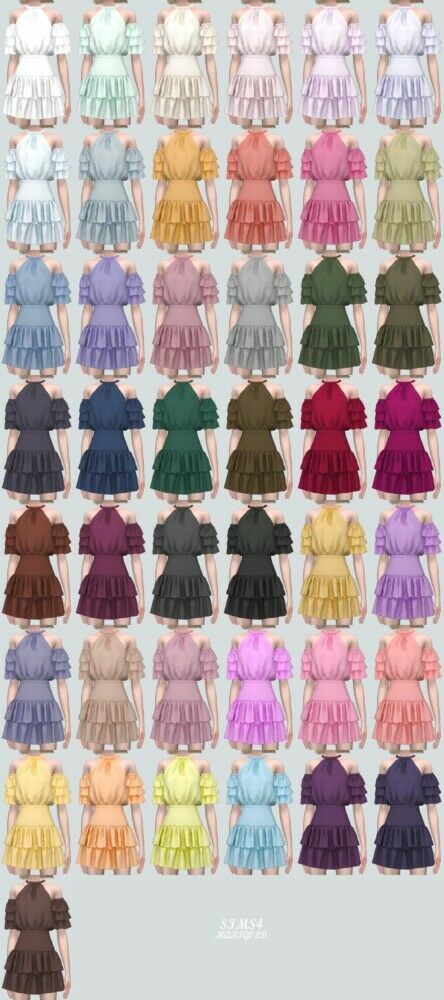 sims 4 cc tiered sb with 2 frill s v2 dress at marigold 3