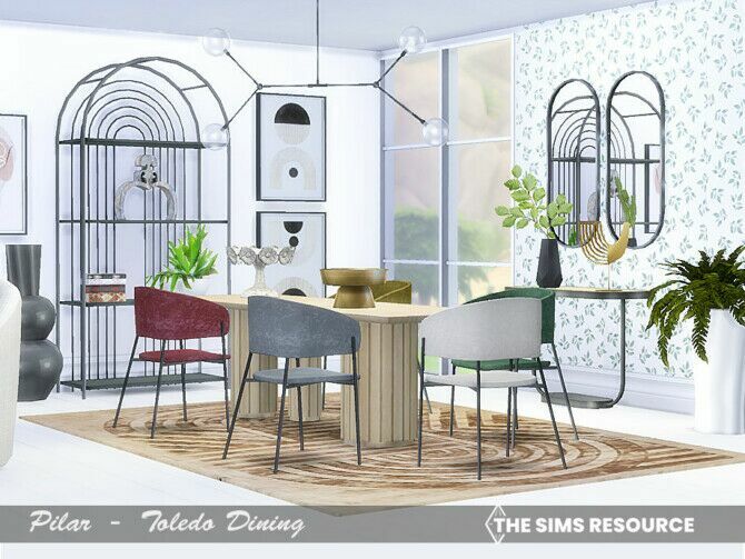 Toledo Dining By Pilar Sims 4 CC