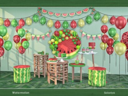 Watermelon Set By Soloriya Sims 4 CC