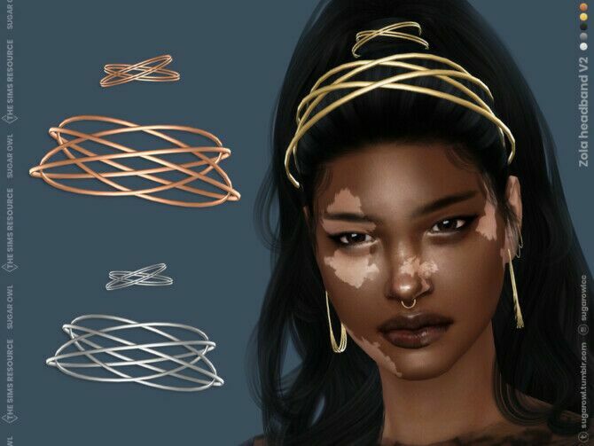 Zola Headband V2 By Sugar Owl Sims 4 CC