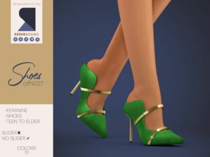 Af Shoes N027 At Redheadsims Sims 4 CC