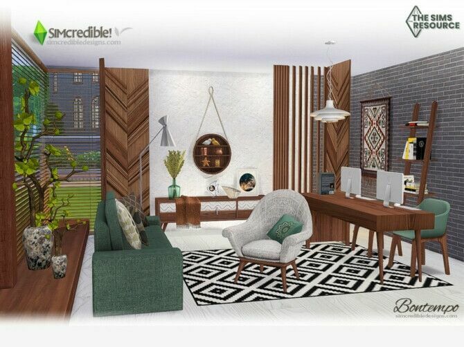 sims 4 cc bontempo study by simcredible 3