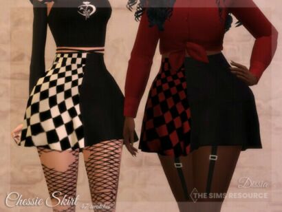 Chessie Skirt By Dissia Sims 4 CC