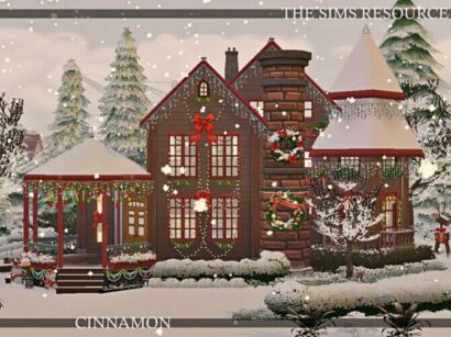 Cinnamon Family House By Simzmora Sims 4 CC
