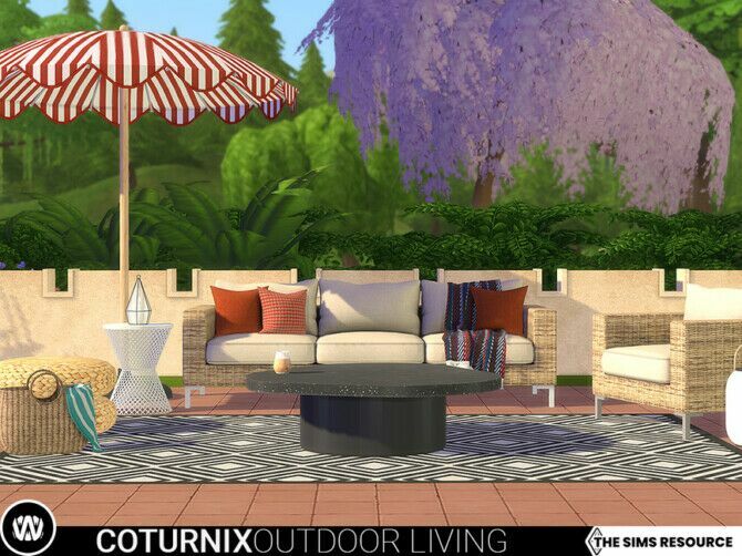 Coturnix Outdoor Living By Wondymoon Sims 4 CC