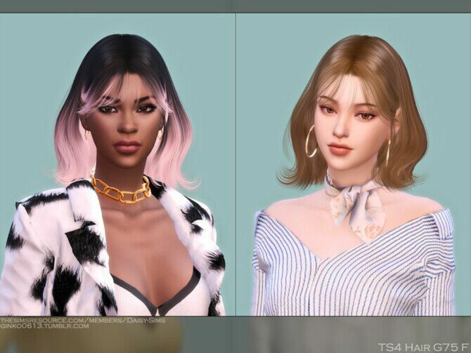 Female Hair G75 By Daisy-Sims Sims 4 CC