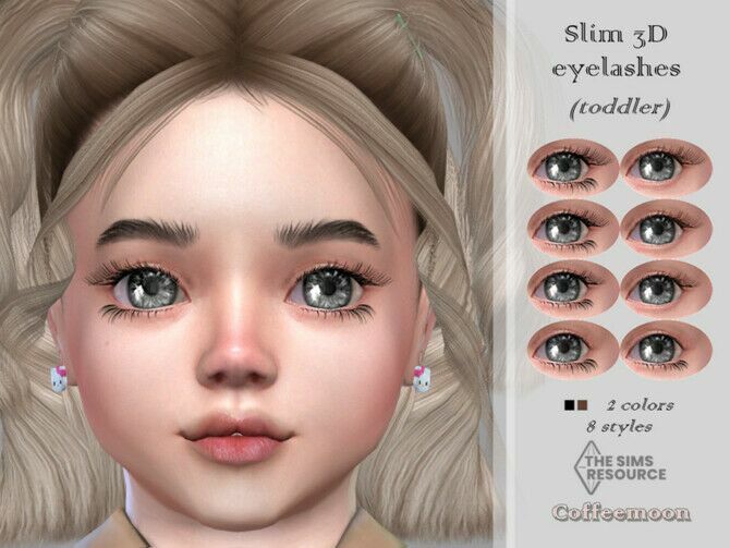 Lim 3D Eyelashes (Toddler) By Coffeemoon Sims 4 CC