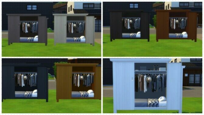 sims 4 cc the wardrobe bed folded laundry wardrobe by bluehorse 2