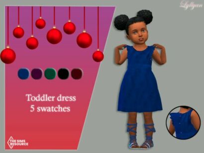 Toddler Dress Bruna By Lyllyan Sims 4 CC