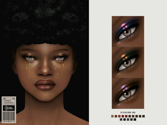 Wet Eyeshadow N28 By Cosimetic Sims 4 CC