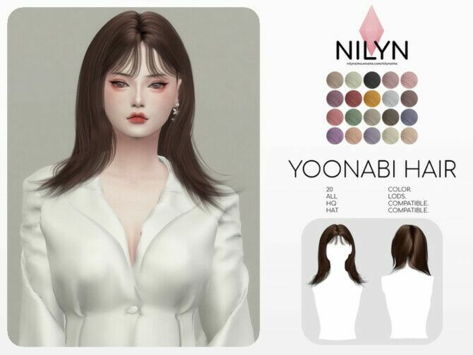 Yoonabi Hair By Nilyn Sims 4 CC