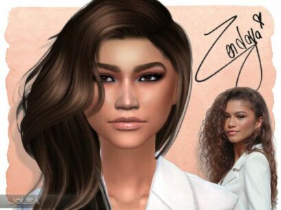 Zendaya By Jolea Sims 4 CC