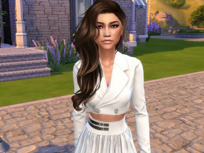 sims 4 cc zendaya by jolea 3