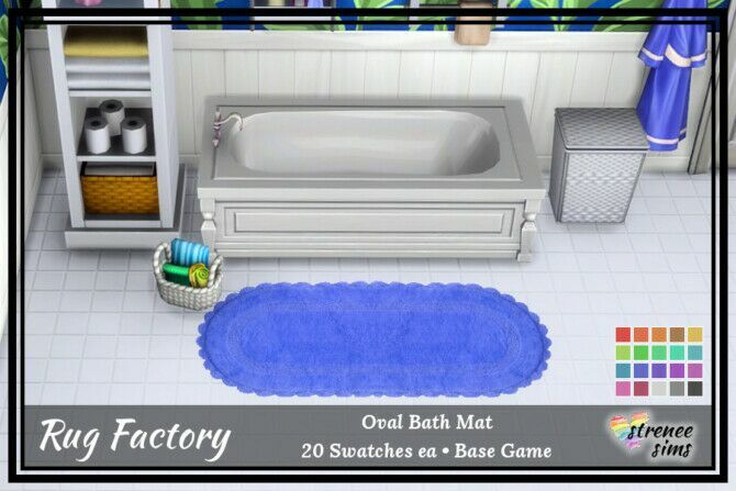 sims 4 cc 20 bath mats with bonus mats at strenee sims 2