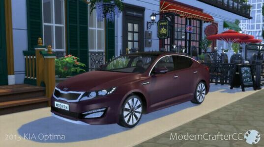 2013 KIA Optima At Modern Crafter CC Sims 4 CC