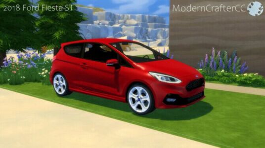 2018 Ford Fiesta St At Modern Crafter Cc Sims 4 CC