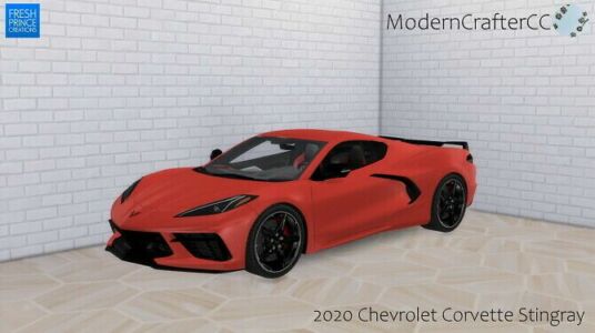 2020 Chevrolet Corvette Stingray At Modern Crafter CC Sims 4 CC