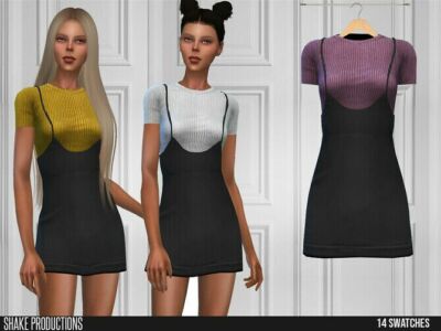 595 Dress By Shakeproductions Sims 4 CC