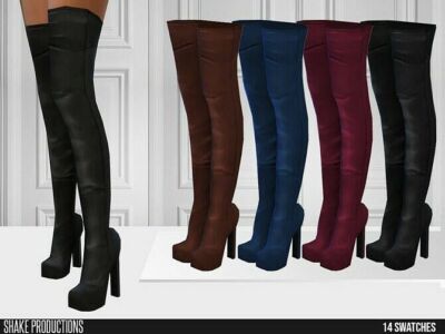 607 High Heel Boots By Shakeproductions Sims 4 CC