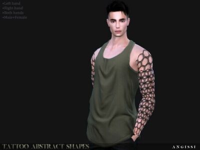 Abstract Shapes Tattoo By Angissi Sims 4 CC