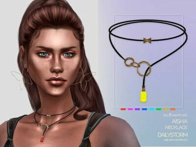 Aisha Necklace By Dailystorm Sims 4 CC
