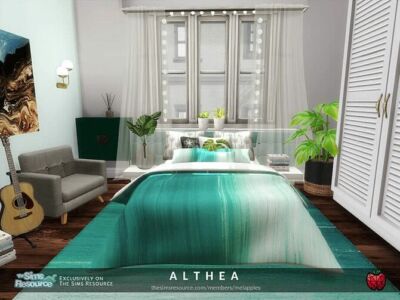 Althea Bedroom 1 By Melapples Sims 4 CC