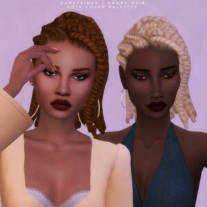 Amara Hair At Candy Sims 4 Sims 4 CC