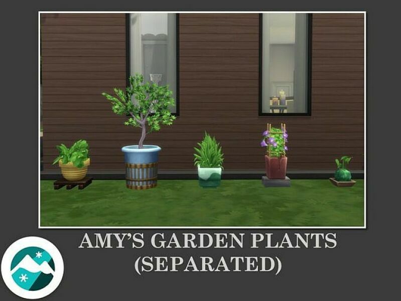 Amy’s Garden Plants Separated By Teknikah Sims 4 CC