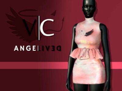 Angelived Collection Dress I By VIY Sims Sims 4 CC