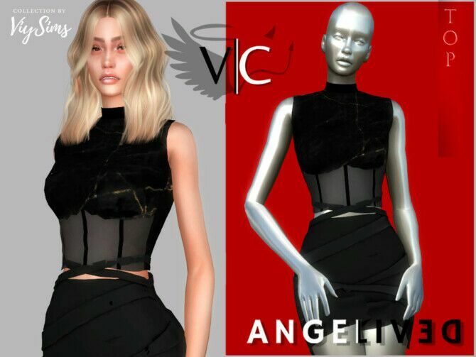 Angelived Collection TOP V By VIY Sims Sims 4 CC