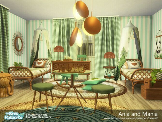 Ania And Mania Bedroom By Dasie2 Sims 4 CC