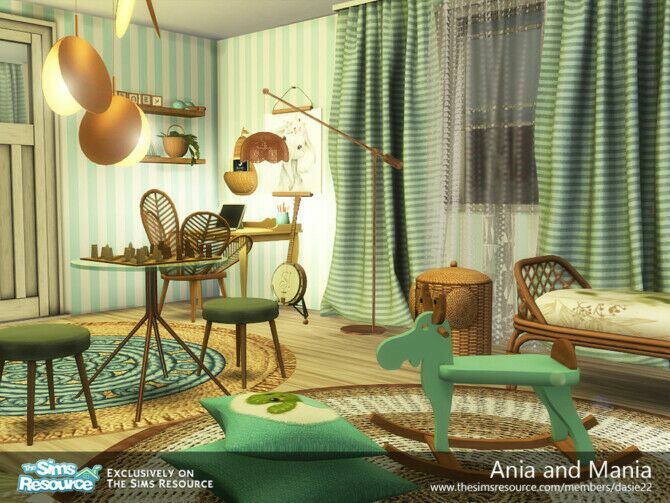 sims 4 cc ania and mania bedroom by dasie2 3