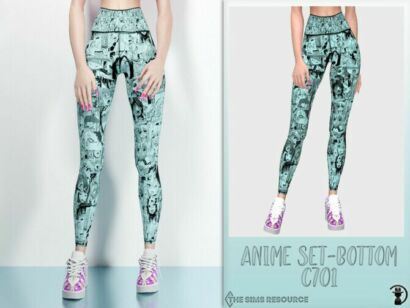 Anime Set-Bottom C701 By Turksimmer Sims 4 CC