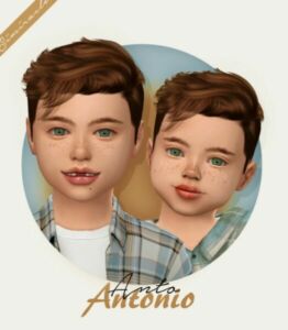 Anto Antonio Hair For Boys At Simiracle Sims 4 CC