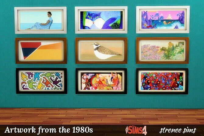 sims 4 cc artwork from the 1980 2000s at strenee sims 2