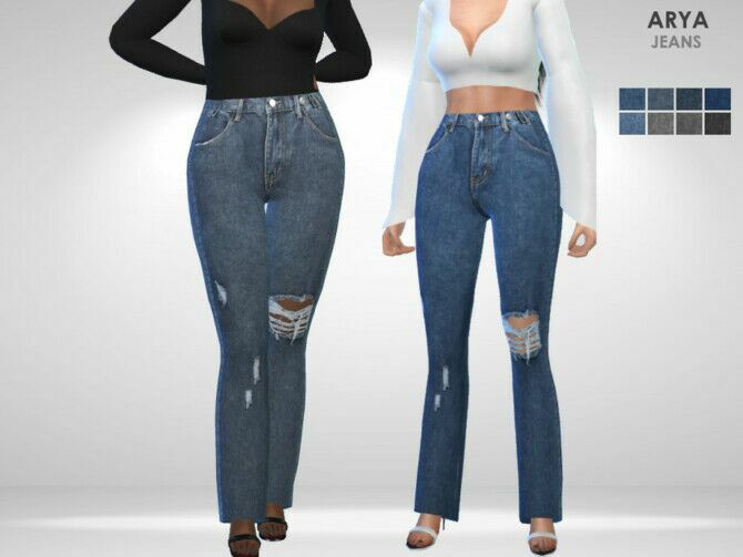 Arya Jeans By Puresim Sims 4 CC