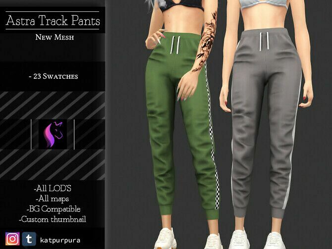 Astra Track Pants By Katpurpura Sims 4 CC