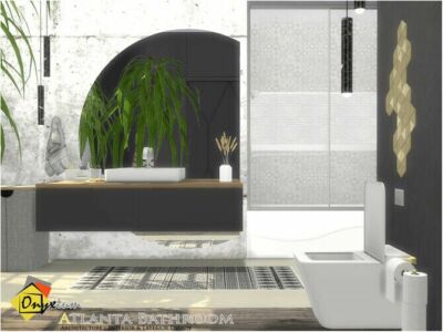 Atlanta Bathroom By Onyxium Sims 4 CC